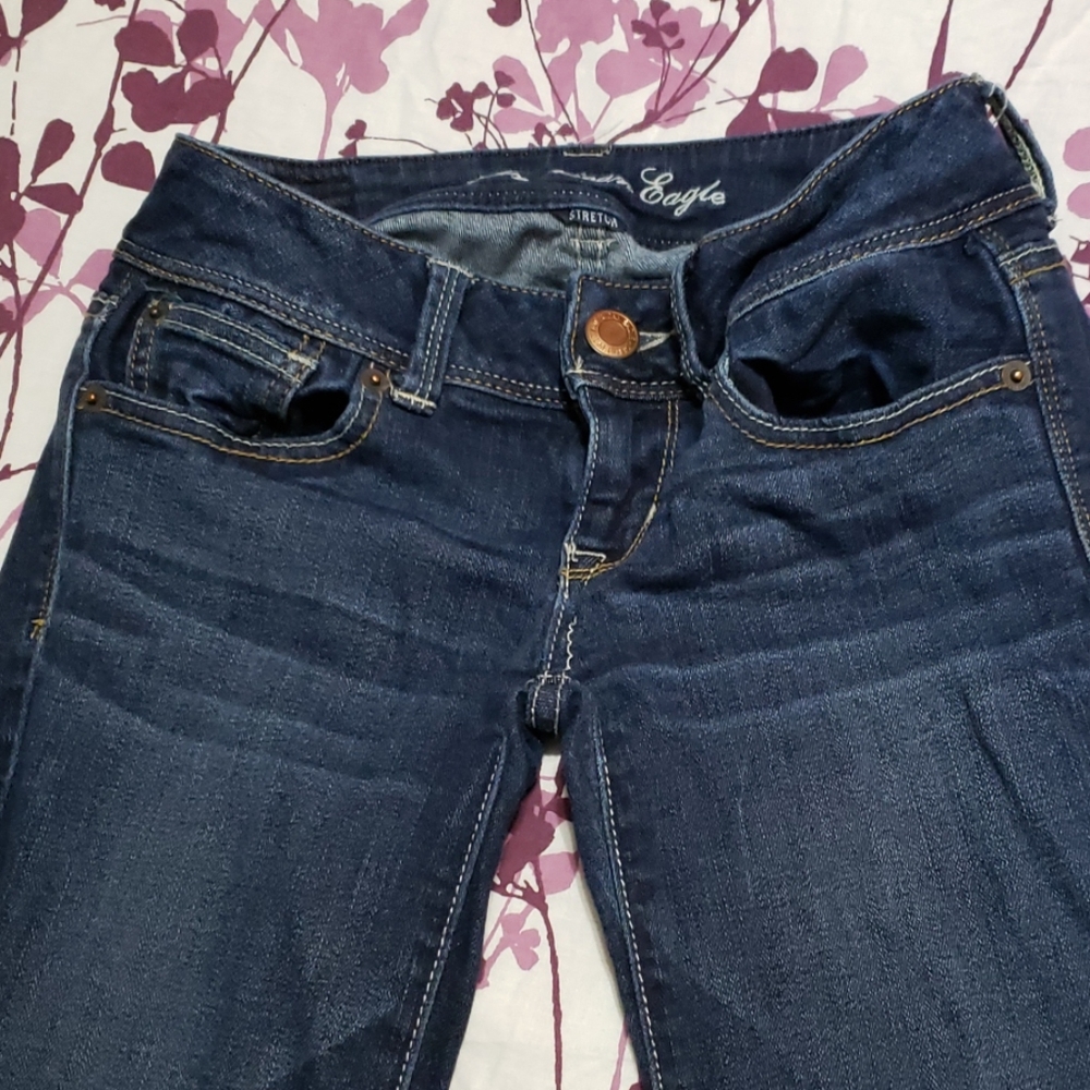 American eagle slim boot jeans size 0